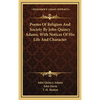 Poems Of Religion And Society By John Quincy Adams, With Notices Of His Life And Character - Hardcover