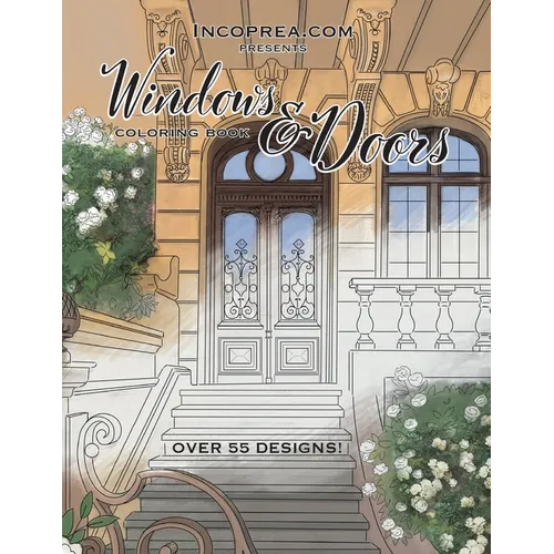 Windows & Doors: Adult coloring book - Paperback
