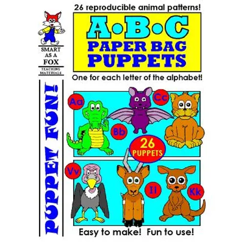 ABC Paper Bag Puppets - Paperback