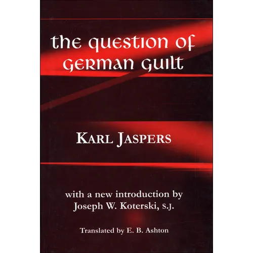The Question of German Guilt - Hardcover