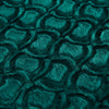 DaDa Bedding Emerald Green Blue Faux Fur Sherpa Throw Blanket
