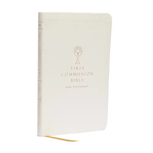 Nabre, New American Bible, Revised Edition, Catholic Bible, First Communion Bible: New Testament, Leathersoft, White: Holy Bible - Imitation Leather