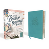 Niv, Busy Mom's Bible, Leathersoft, Teal, Red Letter Edition, Comfort Print: Daily Inspiration Even If You Only Have One Minute - Imitation Leather