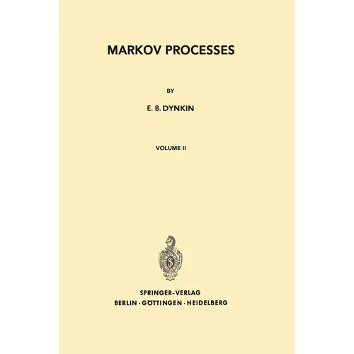 Markov Processes: Volume II - Paperback