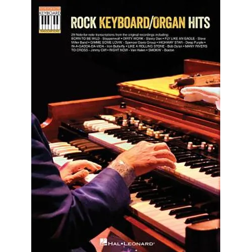 Rock Keyboard/Organ Hits: Note-For-Note Keyboard Transcriptions - Paperback
