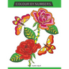 Colour by Numbers: Large Print Colour By Number Butterflies, Birds, and Flowers Adult Colouring Book - Paperback