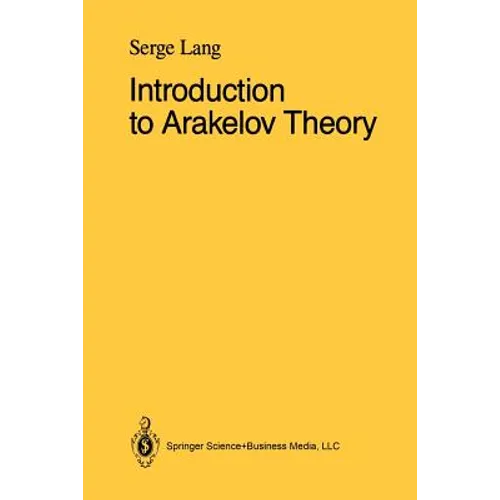 Introduction to Arakelov Theory - Paperback