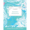 Adult Coloring Journal: Alcoholics Anonymous (Turtle Illustrations, Turquoise Marble) - Paperback