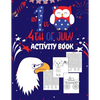 My First 4th Of July Activity Book: Fourth Of July Coloring And Word Search Book For Kids Ages 5-9 Years Old Boys And Girls. Children's Puzzle Activit - Paperback