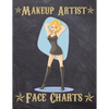 Makeup Artist Face Charts: Makeup cards to paint the face directly on paper with real make-up - Ideal for: professional make-up artists, vloggers - Paperback