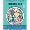 Aquarius Zodiac Sign - Adult Coloring Book - Paperback