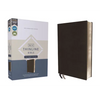 Niv, Thinline Bible, Passaggio Setting, Leathersoft, Black, Red Letter, Comfort Print: Elegantly Uniting Single and Double Columns Into One Passaggio - Imitation Leather
