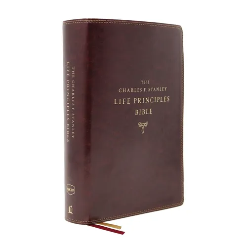 Nkjv, Charles F. Stanley Life Principles Bible, 2nd Edition, Leathersoft, Burgundy, Indexed, Comfort Print: Growing in Knowledge and Understanding of - Imitation Leather