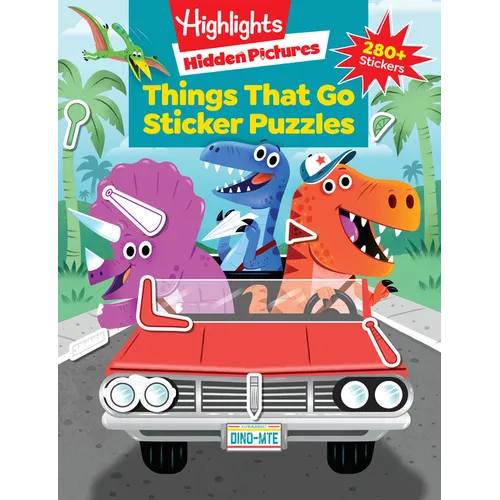 Things That Go Sticker Puzzles: Transportation Activity Book of Cars, Trucks, Planes and More, Hidden Pictures Puzzles with 280 Stickers for Kids 3 an - Paperback