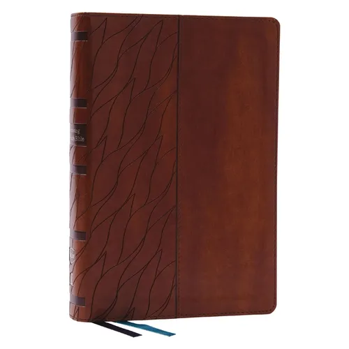 Encountering God Study Bible: Insights from Blackaby Ministries on Living Our Faith (Nkjv, Brown Leathersoft, Red Letter, Comfort Print, Thumb Indexed - Imitation Leather