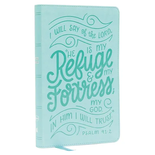 Nkjv, Thinline Youth Edition Bible, Verse Art Cover Collection, Turquoise Leathersoft, Red Letter, Comfort Print: Holy Bible, New King James Version - Imitation Leather