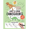 How to draw dinosaurs: 21 step-by-step drawings - Paperback