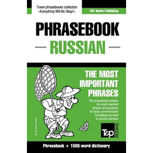 English-Russian phrasebook and 1500-word dictionary - Paperback