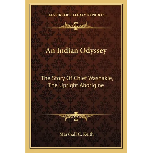 An Indian Odyssey: The Story Of Chief Washakie, The Upright Aborigine - Paperback