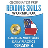 GEORGIA TEST PREP Reading Skills Workbook Georgia Milestones Daily Practice Grade 4: Preparation for the Georgia Milestones English Language Arts Test - Paperback