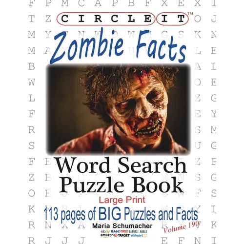 Circle It, Zombie Facts, Word Search, Puzzle Book - Paperback