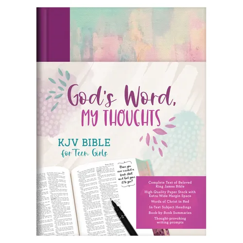God's Word, My Thoughts KJV Bible for Teen Girls - Hardcover