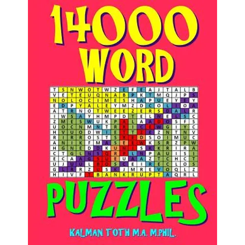 14000 Word Puzzles: 500 Large Print Challenging Word Search Puzzles Each with 28 Words - Paperback