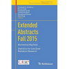 Extended Abstracts Fall 2015: Biomedical Big Data; Statistics for Low Dose Radiation Research - Paperback