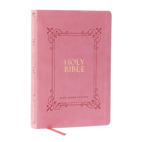 KJV Holy Bible: Large Print with 53,000 Center-Column Cross References, Pink Leathersoft, Red Letter, Comfort Print: King James Version - Imitation Leather