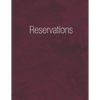 Reservations: Reservation Book Burgundy - Daily table bookings for restaurant- 365 pages - Paperback