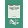 Female Index to Genealogical Dictionary of the First Settlers of New England by James Savage - Paperback