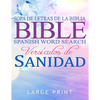 Spanish Bible Word Search Large Print, Sopa de letras de la Biblia: en espanol letra grande: Versículos de Sanidad - Paperback
