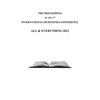 The Proceedings of the 17th International Humanities Conference: All & Everything 2012 - Paperback