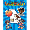 Georgia Coloring and Activity Book: A Fun and Educational GA Gift Book for Kids and Kids at Heart - Paperback