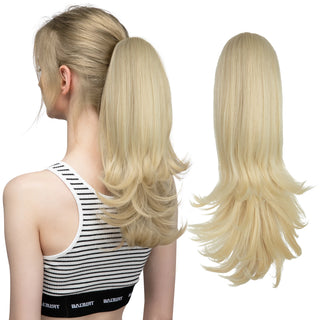 Buy 613 Synthetic Claw Clip in Ponytail Hair Extensions Hairpiece 14"