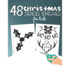 48 Christmas Stencils Templates For Kids: Stencil Book For Kids With 48 Cute Christmas Holiday Clip Arts Templates For Christmas Cutouts Handmade Deco - Paperback