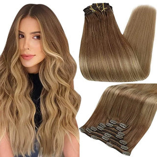 Buy 10-14 Double Weft Hair Extensions Human Hair for Woman