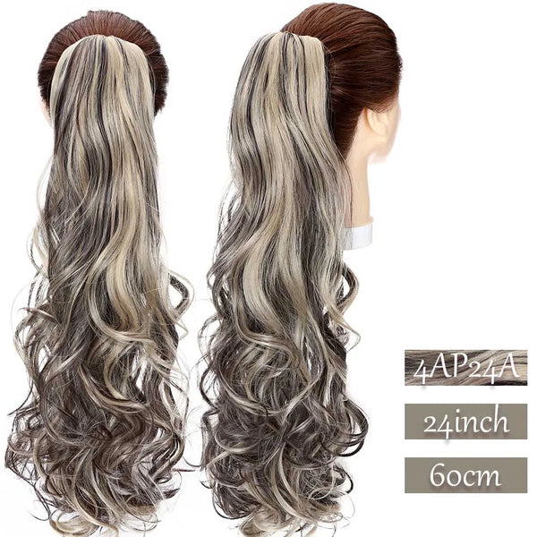 Synthetic Long Wavy Fake Ponytail Extension