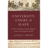 University, Court, and Slave: Pro-Slavery Thought in Southern Colleges and Courts and the Coming of Civil War - Paperback