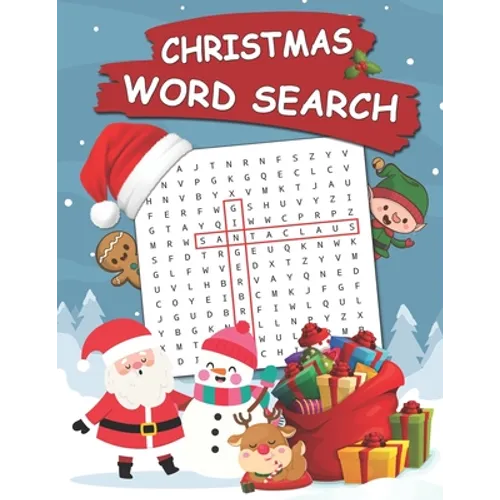 Christmas Word Search: 100 Words Kids Need To Read By 1st Grade Word Search For Clever Kids Ages 4-8 - Paperback