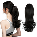 Synthetic Claw Clip in Ponytail Hair Extensions Hairpiece 14"