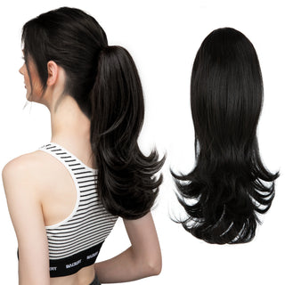 Buy 2 Synthetic Claw Clip in Ponytail Hair Extensions Hairpiece 14"