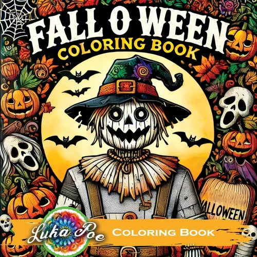 Fall O Ween Coloring Book: Spooky Halloween for Adults with Seasonal Scary Themes, Perfect for Relaxation - Paperback