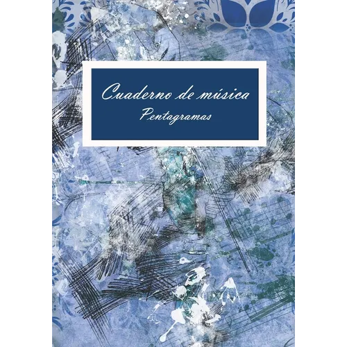 Cuderno de musica: Libro de pentagramas para aprender y escribir notación musical, 120 paginas, 8 pentagramas por pagina - Paperback