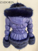 ZADORIN Fashion Faux Fur Coat