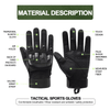JupiterGear Tactical Military Airsoft Gloves for Outdoor Sports, Paintball, and Motorcycling with Touchscreen Fingertip Capability