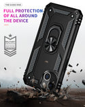 iPhone 13  Case With Kickstand, Heavy Duty Military Grade Protection Phone Case, Built-In 360° Rotate Ring Stand