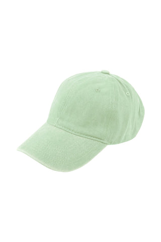 Buy mint Acid Washed Baseball Cap