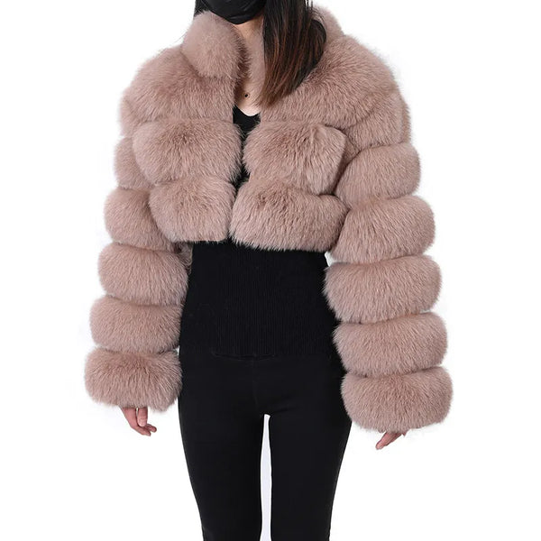 Fashion Fox Fur Winter Coats Vests