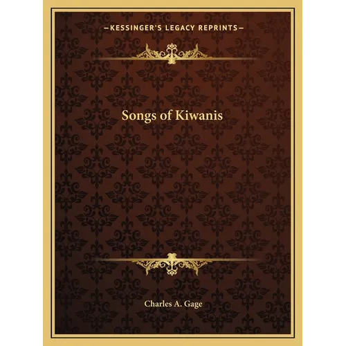 Songs of Kiwanis - Paperback